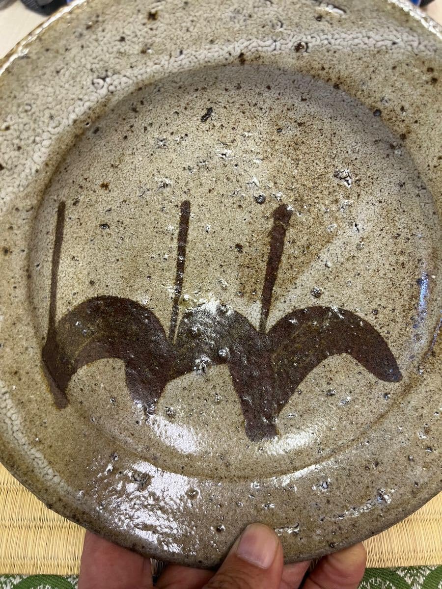 唐津焼 中川自然坊 絵唐津 七寸皿中川自然坊 絵唐津 皿 唐津焼中川自然